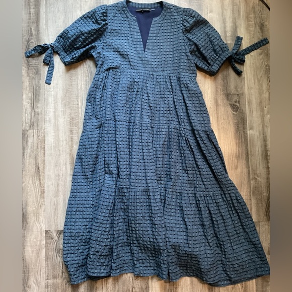 The English Factory Gingham Tiered Mini Dress Size Medium - Picture 3 of 7